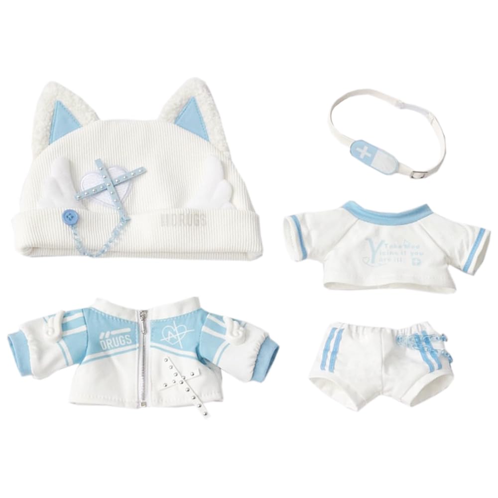 Amazon.co.jp: niannyyhouse 10cm 15cm 20cm ぬいぐるみ 服 猫耳帽子