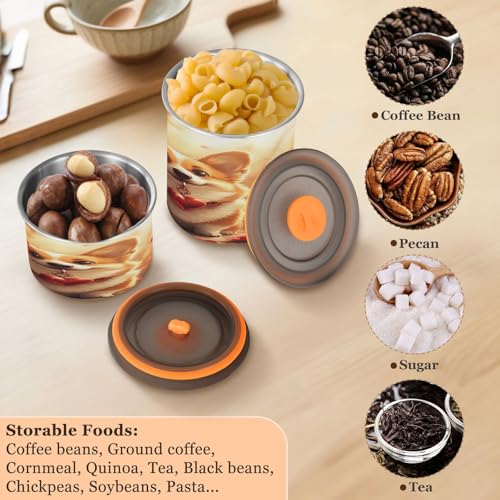 Contenedor hermético acero Qilmy 30oz para café miniatura 6