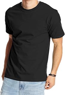 Hanes (ヘインズ) メンズ BEEFY (ビーフィ) 半袖Tシャツ (XL, ブラック) [並行輸入品]