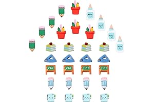 SUNNYCLUE Teacher Jibbitz Resin Cabochons: Ideal for Back-to-School Crafting and DIY Projects