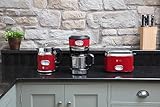 Russell Hobbs 21680-56 Toaster Retro Ribbon Red, Retro Countdown-Anzeige, Schnell-Toast-Technologie, 1300 Watt, rot - 9