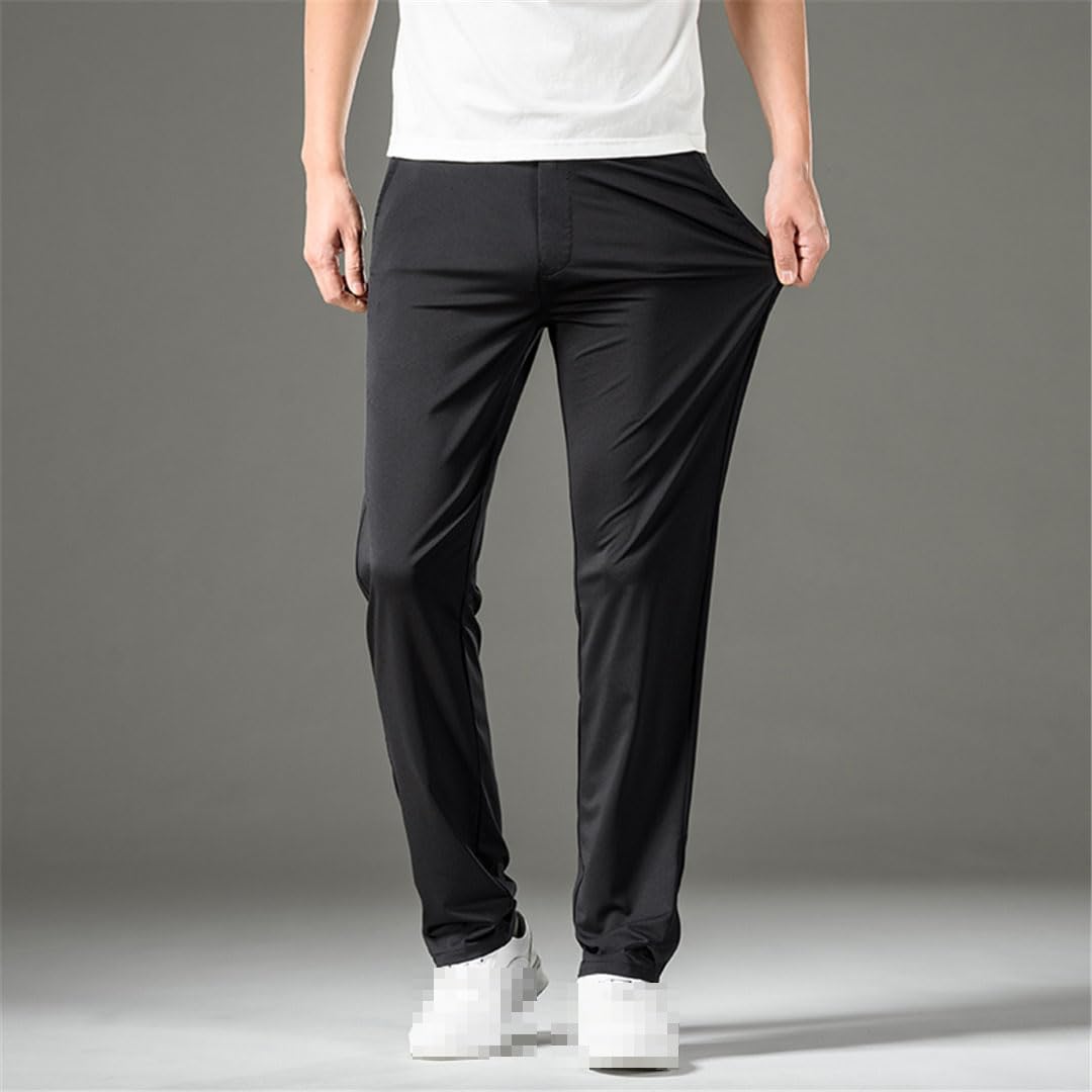 Vogrtcc Pantalones Casuales Elásticos Ajustados Delgados para Hombres Pantalones De Negocios