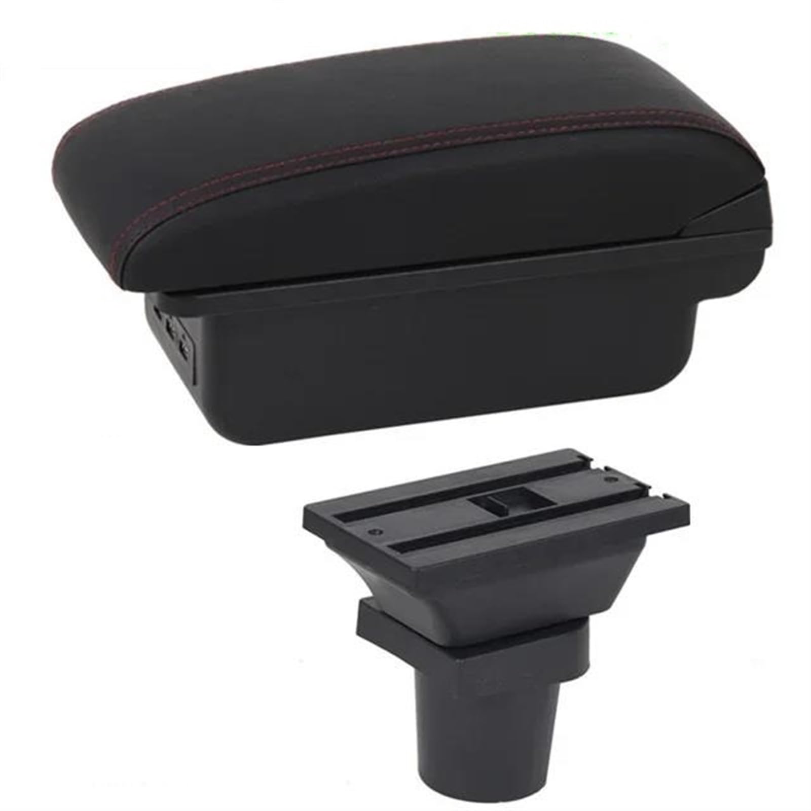 Noheeu C Red Line1 Car Armrest Special Storage Box Modification Parts For Yaris For Vitz 5Dr Hatchback 2005-2011