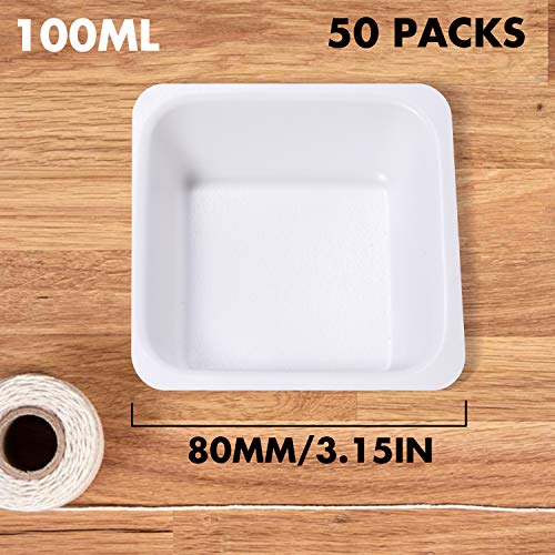 7ml 100ml weigh boat set 100 pack small amp large lab weighing dishes for measuring storing mixing powders amp liquids with easy pour design disposable mini plastic square dish scale tray