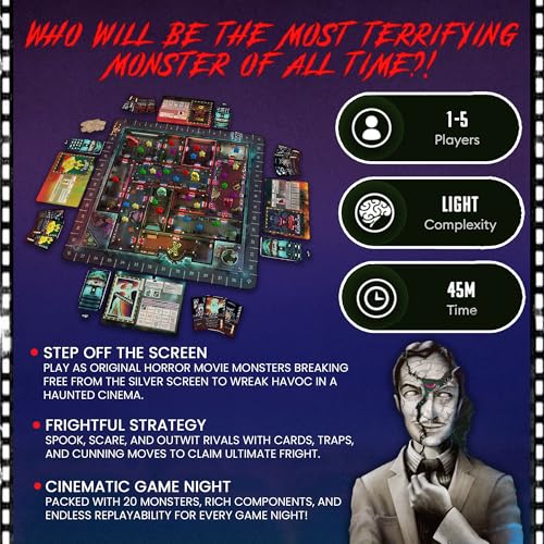 Spooktacular juego de mesa de terror para 1 a 5 jugadores miniatura 3