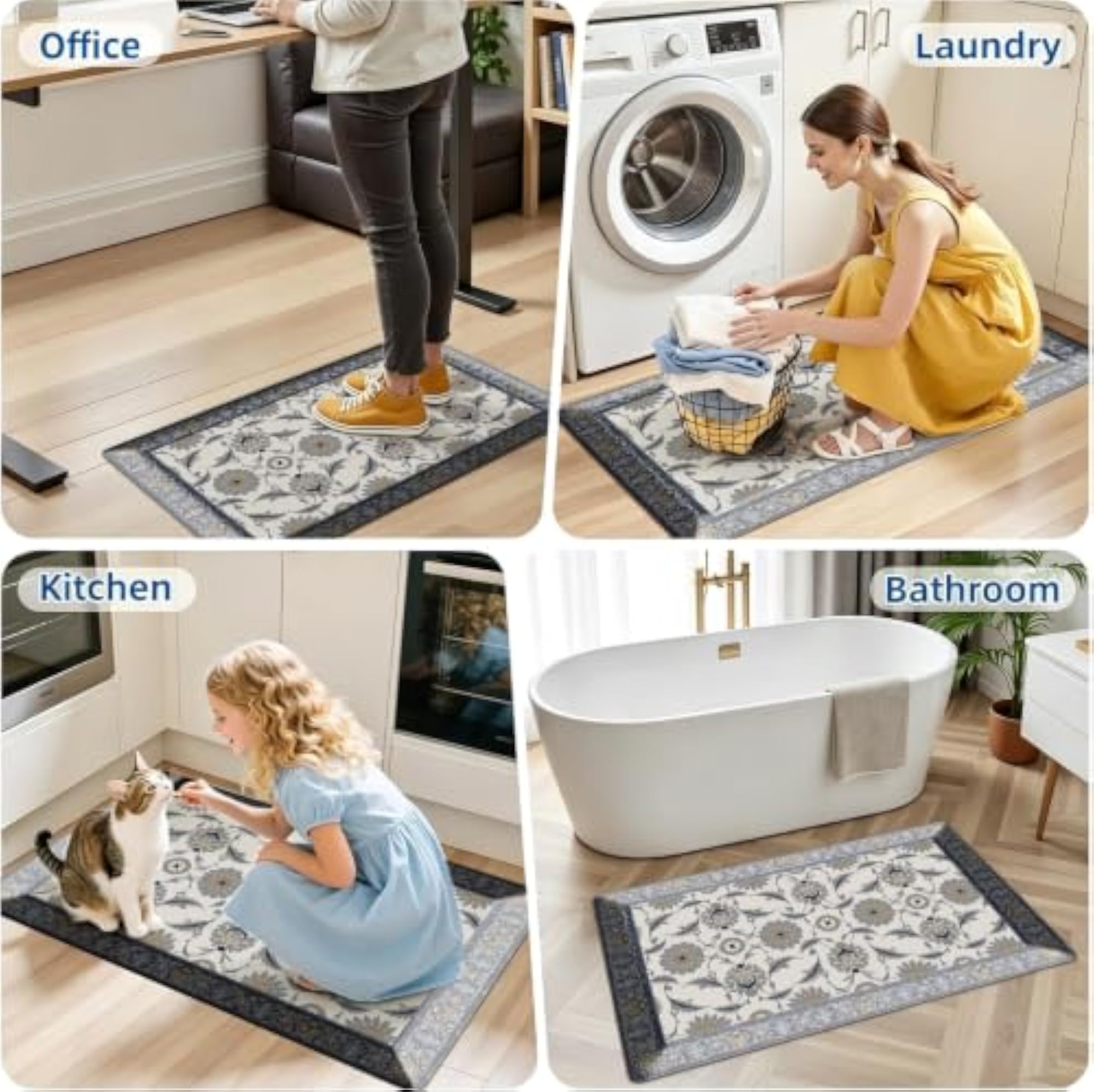 Extra Thick Anti-Fatigue Floor Mat, Ergonomic Design