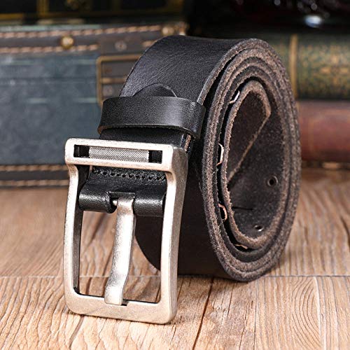 Ceinture cuir homme durable boucle anti-déformation quatre saisons