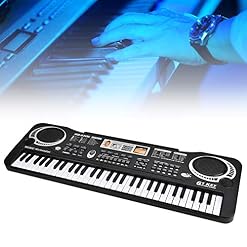 Clavier Piano, 61 Touches Électriques Numériques Clavier Piano Instruments De Musique Enfants Jouet avec Microphone… – Image 6
