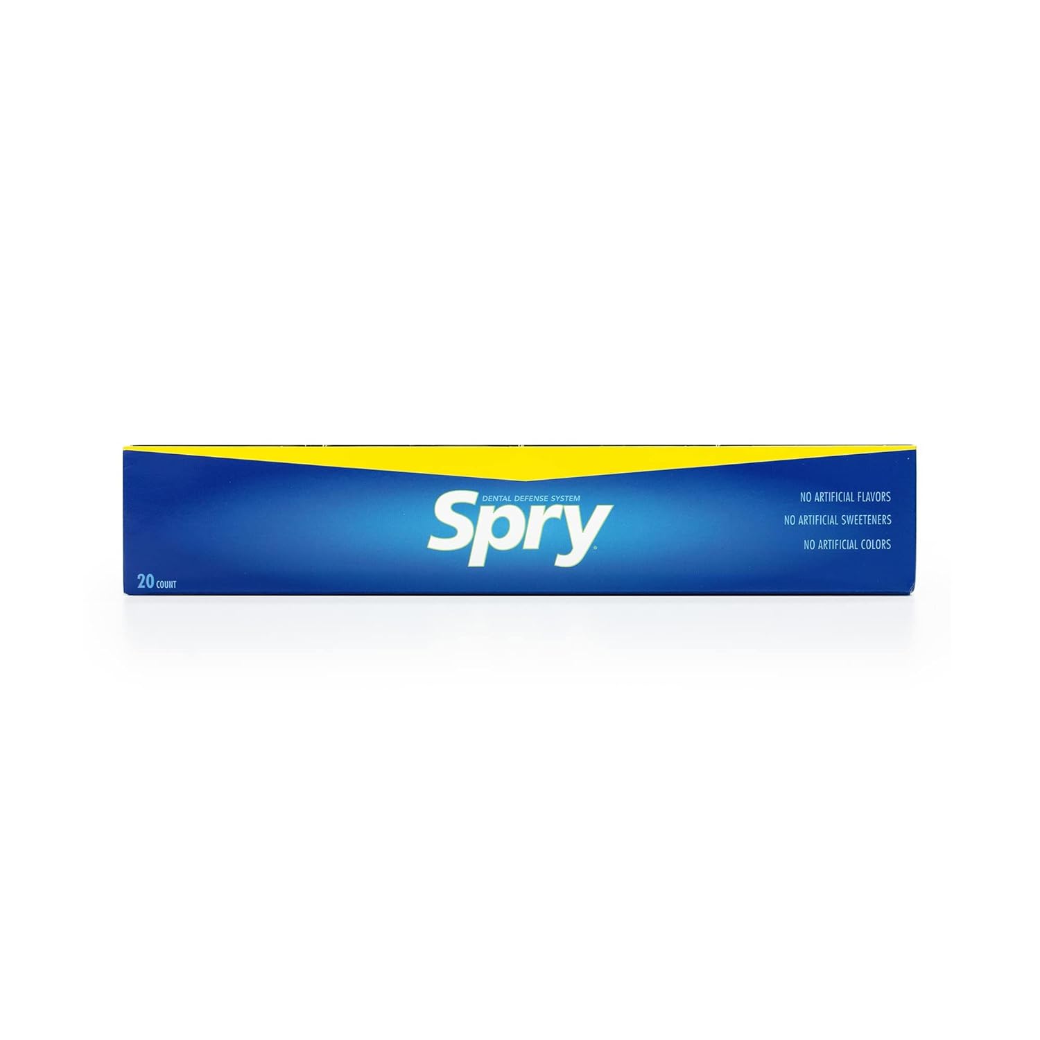 Spry Fresh Natural Xylitol Chewing Gum Dental Defense System - Aspartame-Free, Sugar-Free, Non-GMO, Gluten-Free (Peppermint, 10 Count Blister Cards - Pack of 20)