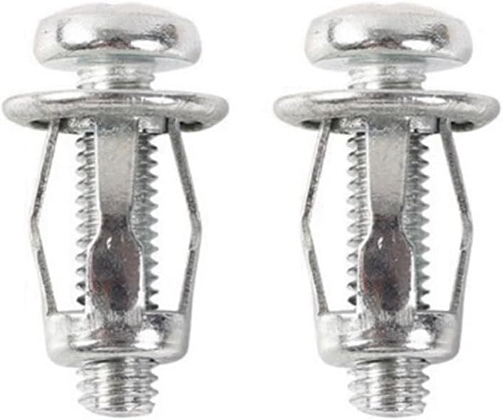 Hot 60 Pcs M6X25 Jack Nuts Car Metal Screw Petal Nuts with Screw for Hollow Wall Iron Skin - (Color: Silver M6)