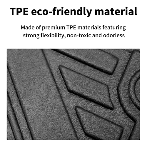 Yonugli Floor Mats And Cargo Liner Set Black Compatible For 2020 2021 2022 2023 Toyota Corolla Sedan All-Weather Tpe Rubber Mat Protection Waterproof #TOP4