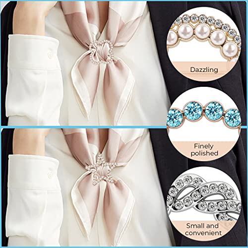 OUDQFCJ 4 Pièces Clips Métalliques Pour Femme Avec Strass