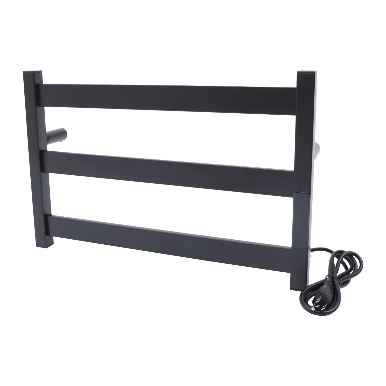 Towel Warmers, Wall-Mount Stainless Towel Warmer with High Load Capacity 66LBS, Black Smart Timing Bathroom Heated Towel Rack with Timing Touch Screen, Heater Drying Holder for Bathroom