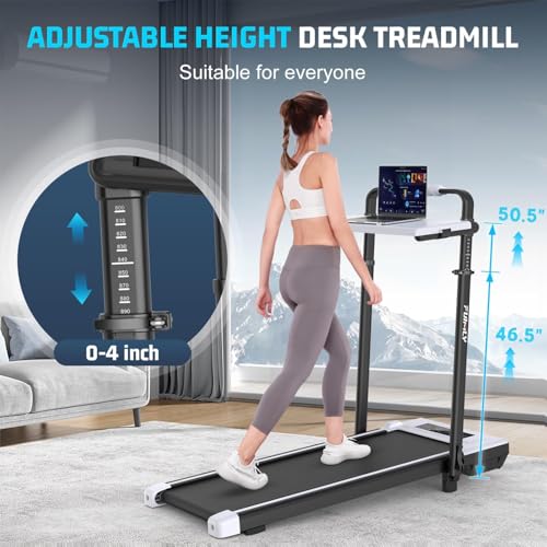 Image of ANCHEER Walking Pad Treadmill with Incline - Under Desk Treadmill, 3.5HP Portable Foldable Treadmills for Home Small Spaces, Office, Compact Running Machine with LED Display