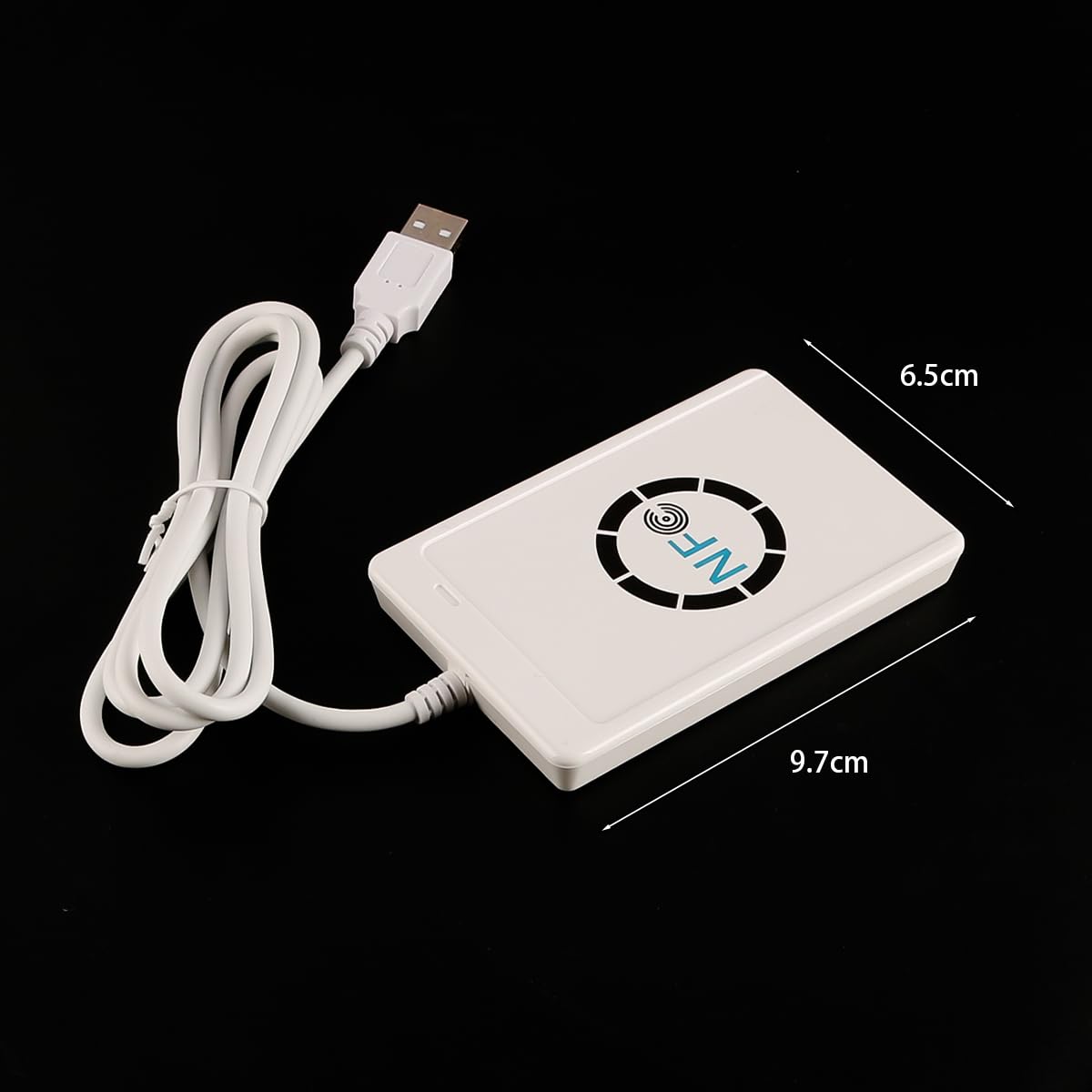 Lecteur RFID NFC ACR122U Lecteur de Cartes RFID ISO 14443A/B Lecteur de Cartes à Puce sans Contact avec câble USB
