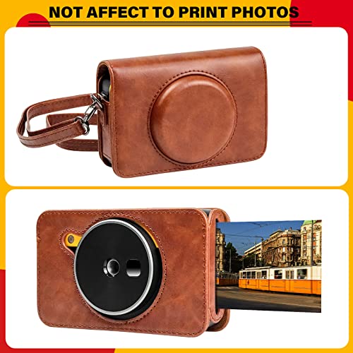 Funda de cuero PU para cámara Kodak Mini Shot 2 Retro miniatura 4