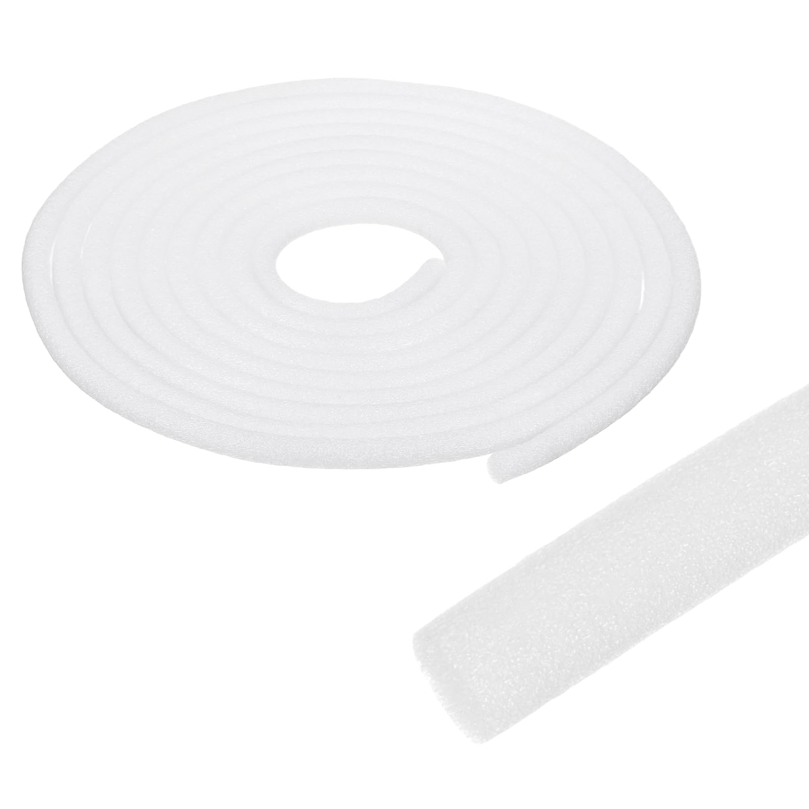 sourcing map Foam Backer Rod for Gaps and Joints, 12mm x 12m Concrete Crack Filler Caulk Saver Concrete Filler Rope for Weather Stripping, Door and Window Sealing, Expansion Joints, White