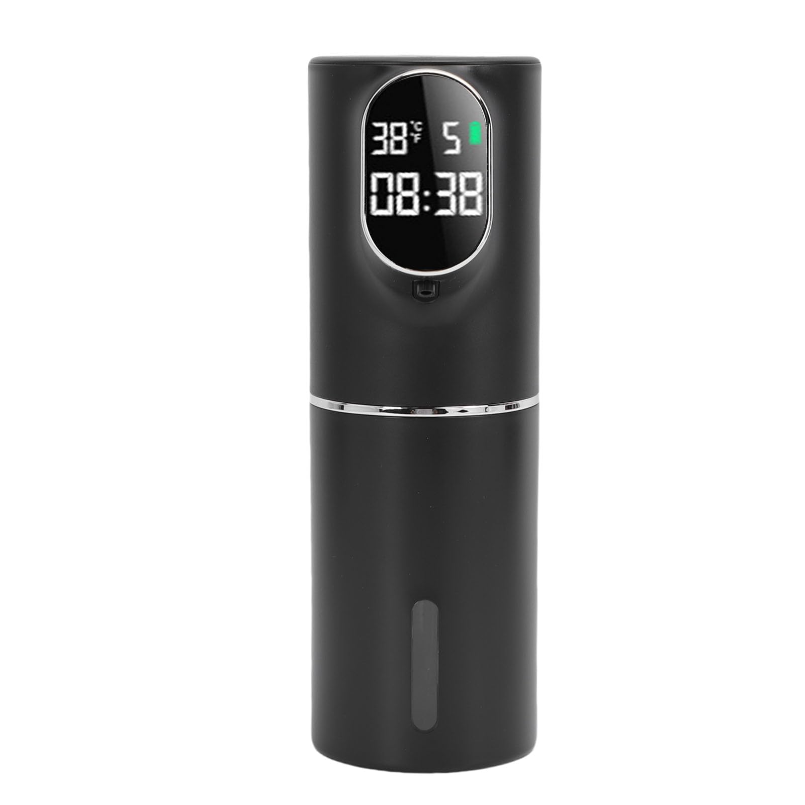 Dispensador Automático de en Espuma, Dispensador de Manos Libres con Sensor sin Contacto con Capacidad de 320 Ml y Batería Recargable USB de 3000 MAh, para Cocina, (Black)