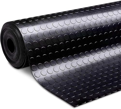 etm - Revêtement de Sol en Caoutchouc antidérapant - Tapis de Sol Usage Industriel - Protection amortissante Contre Les Chocs et l'usure pour Zones de...