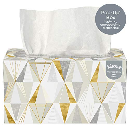 Kleenex 01701 Pop-Up Box, White, 18 Boxes / Case, 120 Hand Towels / Box thumb #1