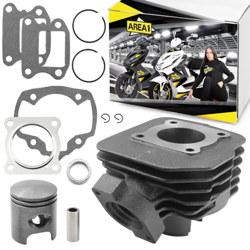 Area1 Cylindre de rechange 50 cm³ AC compatible avec Speedfight 1+2, TKR Vivacity Zenith Elyseo Limbo Buxy Gipsy Reggea SV Zenith, Splinter, Limbo Reggea...