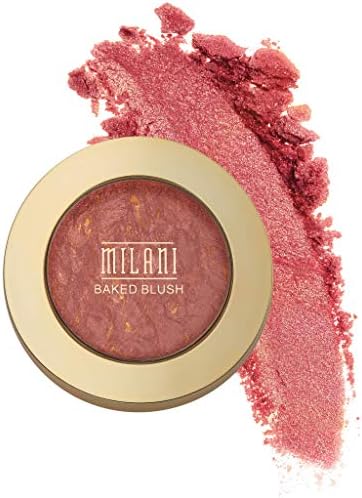 Milani Baked Blush - Red Vino (0.12 Ounce) Cruelty-Free Powder Blush - Shape, Contour & Highlight Face for a Shimmery or Matte Finish