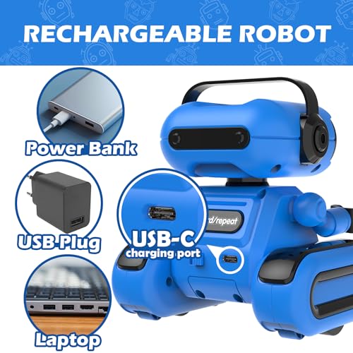 Hasviey 333-R2311 Robot Toys For Boys, Rechargeable Remote-Controlled Robot For Kids 6-8 thumb #4