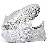 SEEKWAY Wasserschuhe Damen Schnell Trocken Barfussschuhe Aquaschuhe Strand Gehen Pool Wandern Schwimmschuhe Wasser Sport SP005 37EU