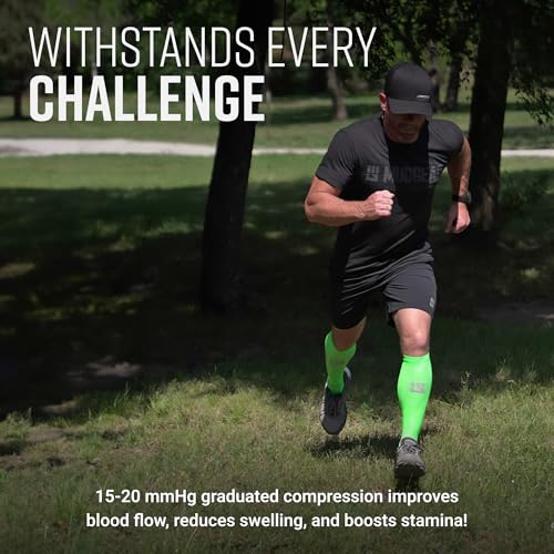 Image of MudGear Graduated Compression Socks, Durable, Sweat-Resistant OCR Performance Socks with Cushioned Footbed, Made in USA