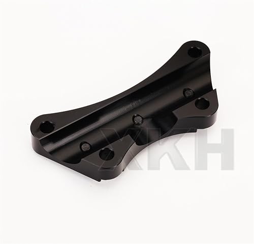 Miniatura 3 de XKH - Manillar antideslizante 1 pieza 1 pulgada 0.984 in abrazadera superior compatible con Harley Touring 1997 y más negro B075YHL8H8