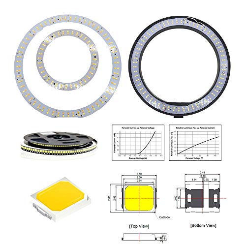 FACAZ Dimmbares LED-Selfie-Ringlicht, 16cm Ringförmiges Fülllicht, Fotografie-Licht mit Handy-Stativ, Geeignet für… – Bild 8