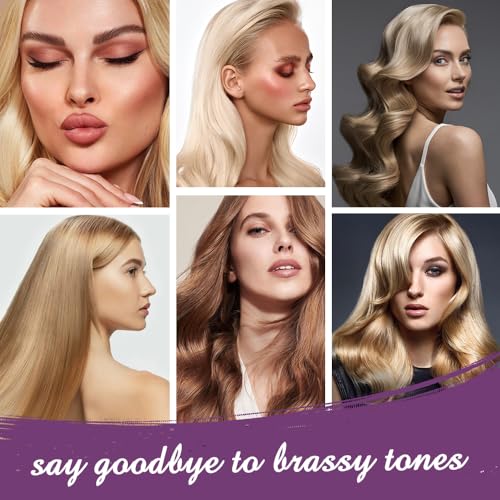 Karseell Purple Hair Mask, 16.90 oz | Blonde Hair, Neutralizes Brass, Gray Hair, Highlighted Hair, Moisturizing, Smoothing