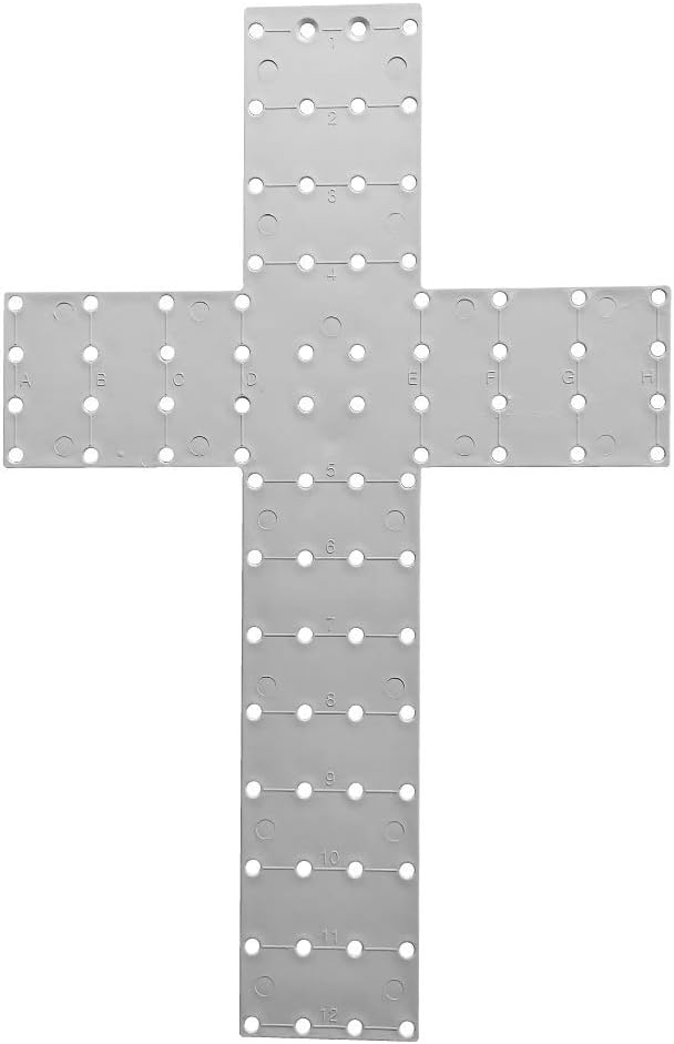 Unique In The Creek | Five (5) Pack | Cross Wreath Boards | Plastic | Cross 20" x 13" | Easy to Use Wreath Frame