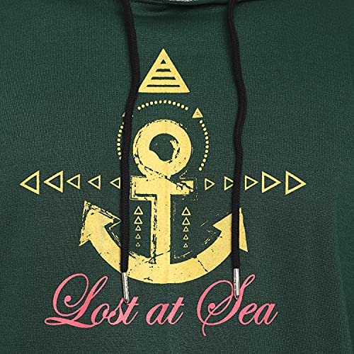 Image of Deniklo Mens Polyester Hooded Neck Sweatshirt