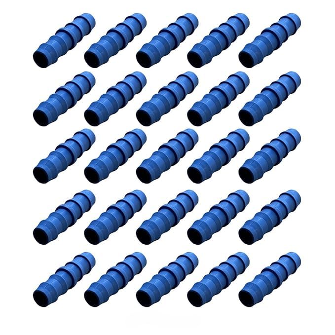 Heavy-Duty 12mm Drip Irrigation Joiner Connector for Lateral Pipe | Leak-Proof & Durable Straight Coupler for Garden, Farm & Home Use | Blue Color (Pack of 60 Pcs)-image-29