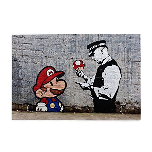 1000s[X WO\[pY Banksy oNV[ A[g ؐ 75×50cm pY  CeA eqQ[ vX`bN[P[Xt  RNV q lC mߋ  v[g