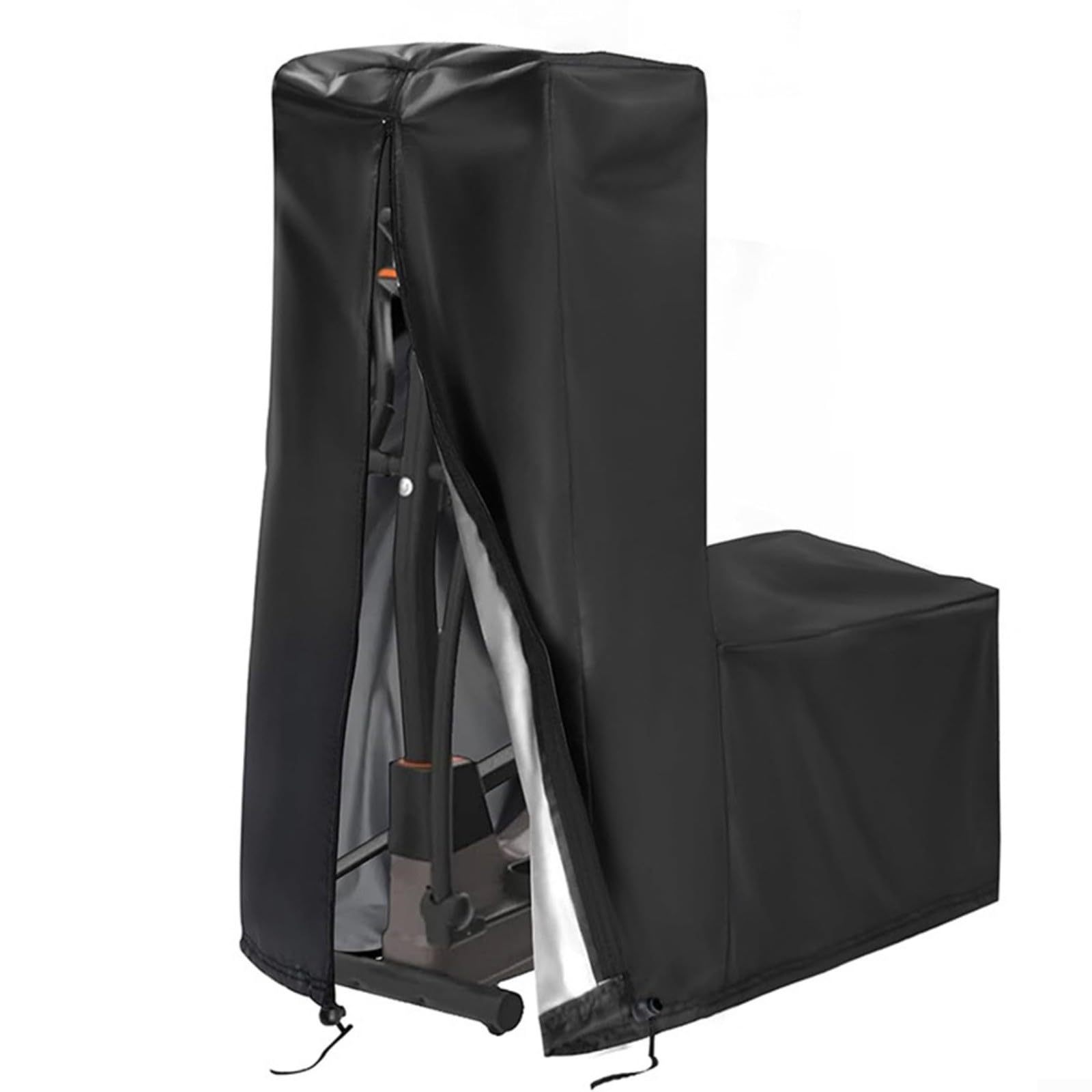 Abdeckung für Crosstrainer, wasserdichte Schutzhülle mit Kordelzug und Reißverschluss, staubabweisendes 420D-Oxford-Gewebe für drinnen und draußen, Heimgebrauch (165 x 65 x 140 cm)