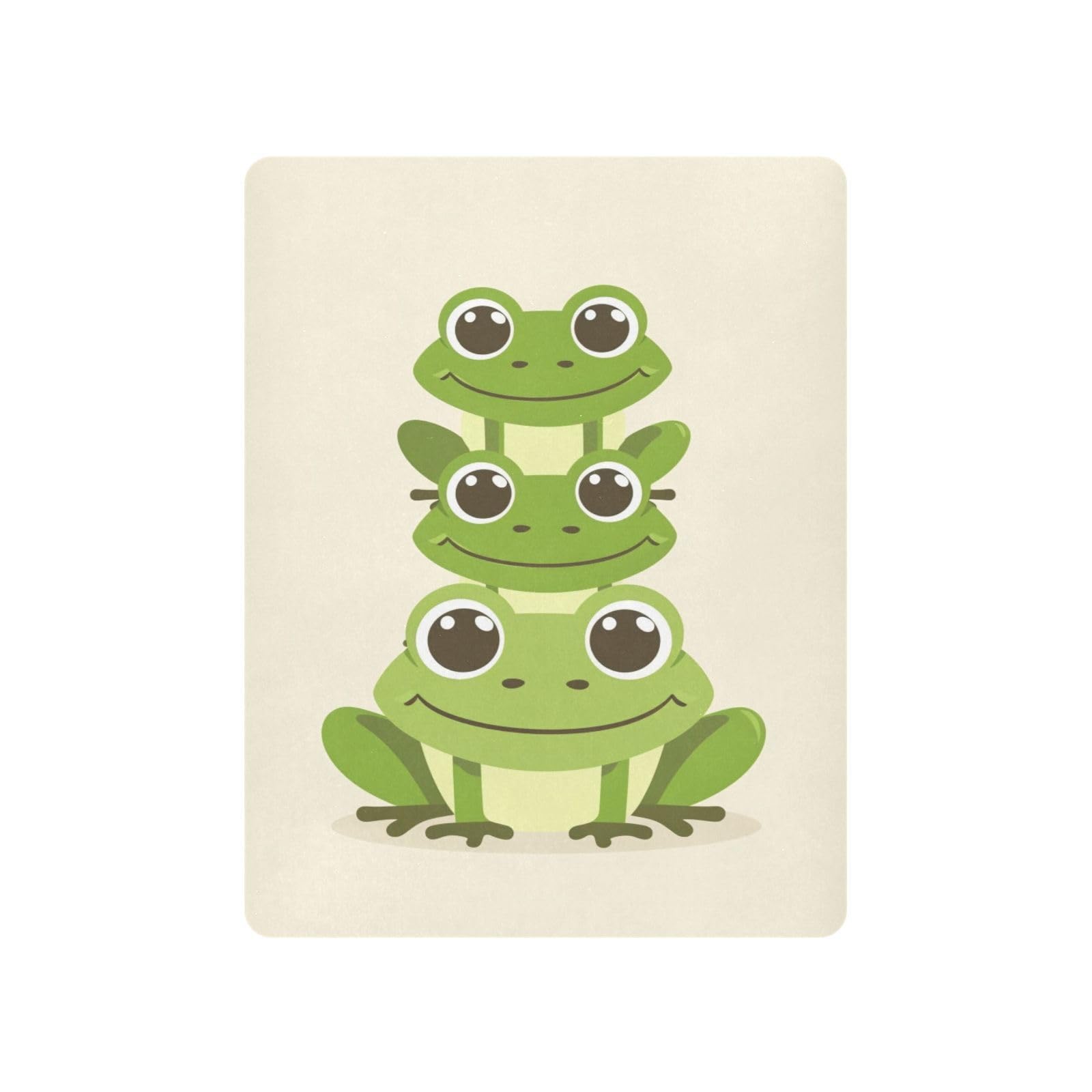 JIPONI Frog Frogs Soft Playard Sheet- Pack & Play Sheets Fitted, Breathable Mattress Cover for Standard Size Play Yard, 39’x27’x5’