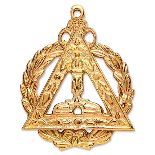 BRICKS MASONS Grand King Royal Arch Chapter Officer Collar Jewel - Gold Plated