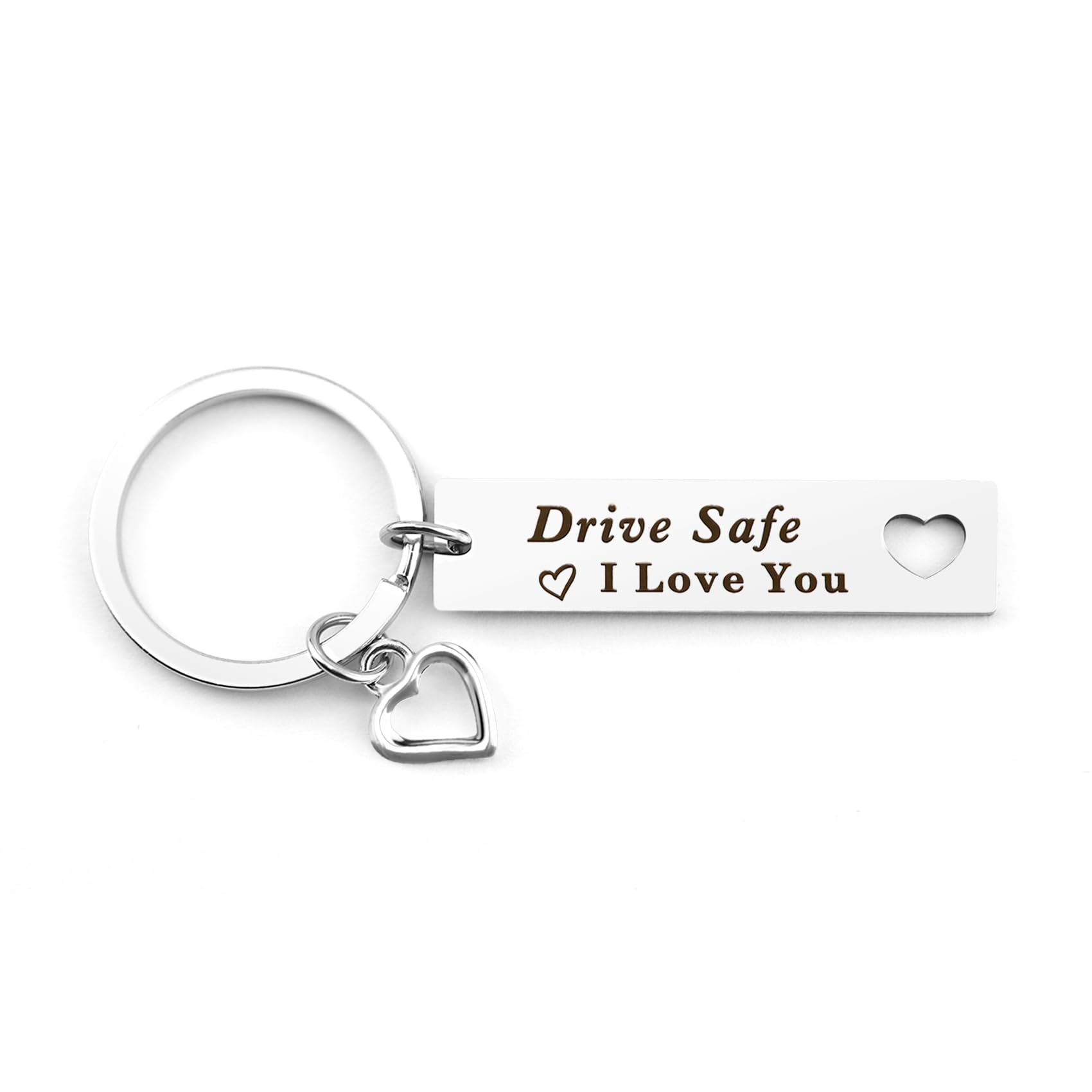 Drive Safe Keychain Gifts for Boyfriend, Christmas Valentine's Day Gifts for Boyfriend Husband, Drive Safe Keyring