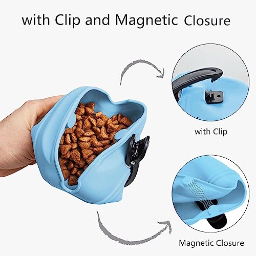 Bolsa de golosinas para perros con imán MGKSHADOW bolsa de silicona amarilla 6