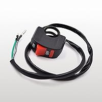 Vista 7 de 2 piezas de interruptor de manillar de motocicleta, botón de encendido y apagado, piezas de ajuste para luz de motocicleta U5 U7 U2 LED, interruptor