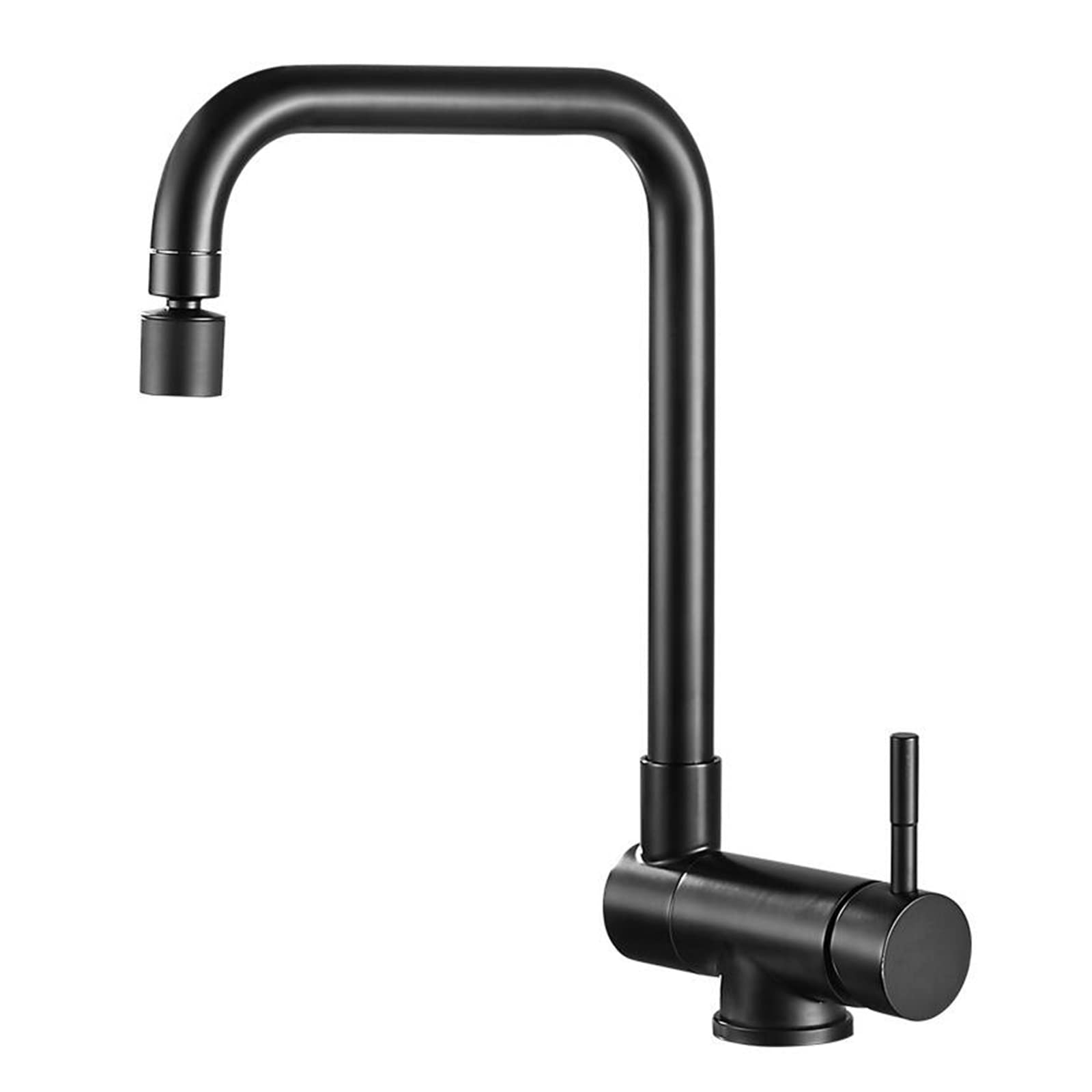 ZYCHSJXA Mixer Faucet Folding Inside Window, Faucets Stainless Steel Swivel Hot and Cold Water Single Hole Kitchen Sink FaucetBlack