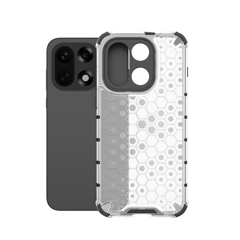 Image of Plastic Bumper Back Case Cover for OnePlus 15 5G (Transparent)