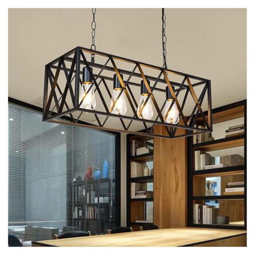 Suspension rétro loft luminaire de magasin de vêtements et décoration bistrot chic