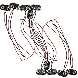 100 Batterie Clip Anschluss 9 V mit führen Draht, Hartschale ABS Akku Snap …