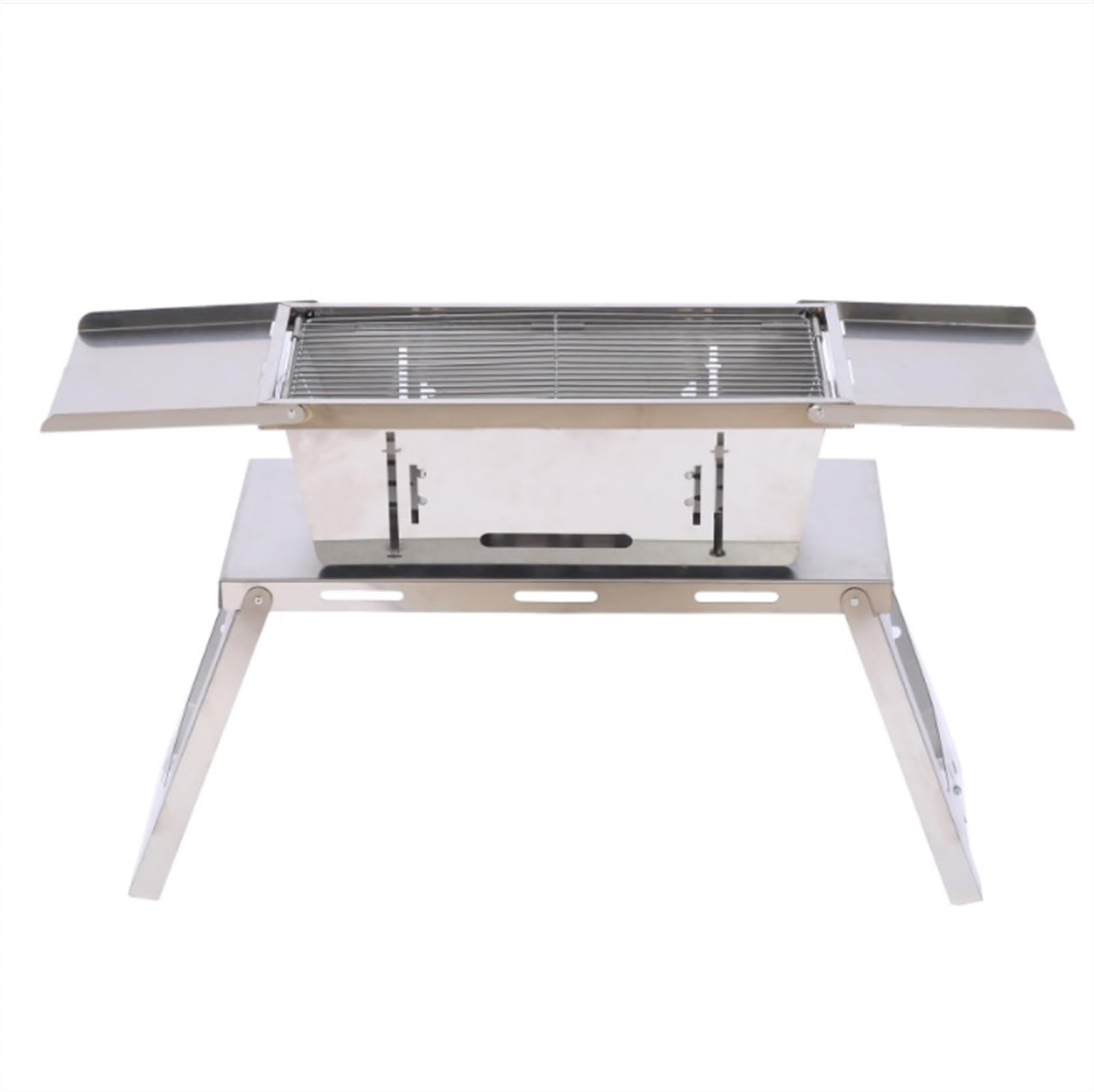 Griglia Portatile A Carbone in Acciaio Inox - Barbecue Compatto per Cucinare All'Aperto, Campeggio, Picnic E Giardino - Leggera E Facile da Trasportare, Perfetta per Fest