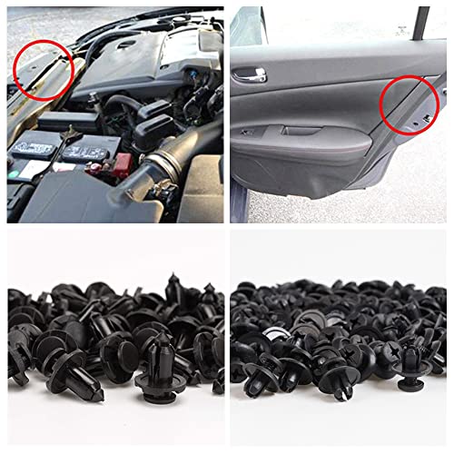 Gativs Clip di Fissaggio 190 Pezzi Rivetti in