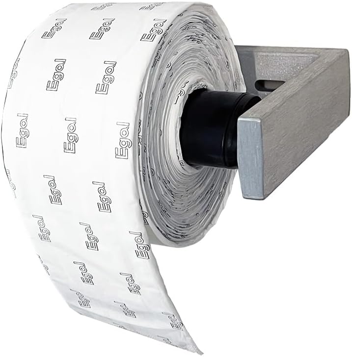 Pads on a Roll by Egal - 12 rolls, 40 pads/roll, 480 pads total; white, wingless, paper-wrapped