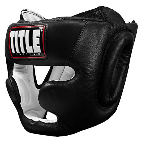 Title Platinum Full Face Training Headgear, Black, Large